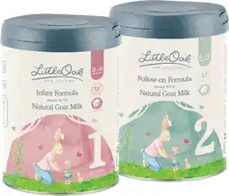 Pharmacist Advice LittleOak Infant or Follow-on Formula Made With Natural Goat Milk 800g offer