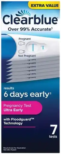 Pharmacy Best Buys Clearblue Pregnancy Test Ultra Early 7 Tests offer