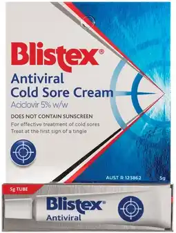 Pharmacist Advice Blistex Antiviral Cold Sore Cream offer