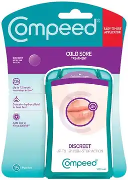 Pharmacist Advice Compeed Cold Sore Treatment 15 Patches offer