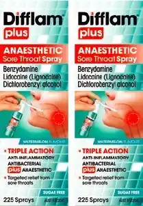 Amcal Pharmacies Difflam Plus Anaesthetic Sore Throat Spray Watermelon offer