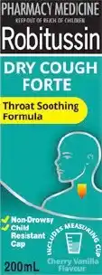 Amcal Pharmacies Robitussin Dry Cough Forte Liquid offer