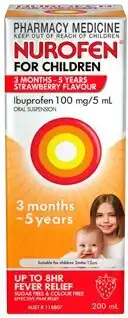 Amcal Pharmacies Nurofen For Children 3 Months 5 Years Strawberry Flavour offer