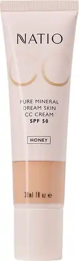 Priceline NEW Natio Pure Mineral Dream Skin CC Cream SPF 50 Honey offer