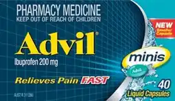 Amcal Pharmacies Advil Minis 40 Liquid Capsules offer