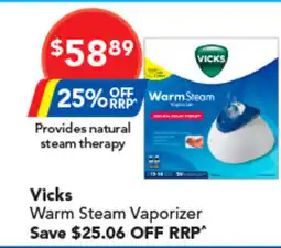 Amcal Pharmacies Vicks Warm Steam Vaporizer offer