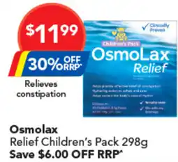 Amcal Pharmacies Osmolax Relief Childrens Pack offer