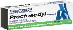 Amcal Pharmacies Proctosedyl Haemorrhoid Relief Ointment 0.5% offer
