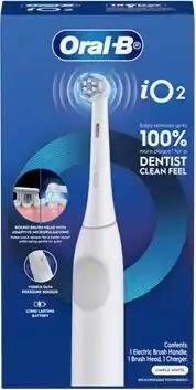 Amcal Pharmacies Oral-B iO2 Clean & Gentle Electric Toothbrush White offer