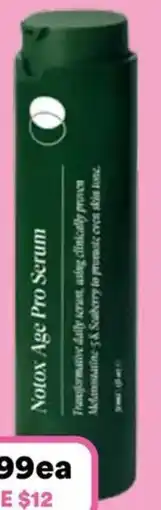 Priceline DAILY SKINCARE Notox Age Pro Serum offer