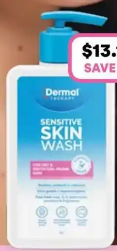 Priceline Dermal Therapy Sensitive Skin Wash offer
