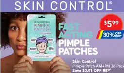 Amcal Pharmacies Skin Control Pimple Patch AM+PM offer