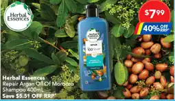Amcal Pharmacies Herbal Essences Repair Argan Oil Of Morocco Shampoo offer