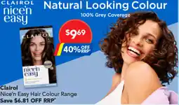 Amcal Pharmacies Clairol Nice n Easy Hair Colour Range offer