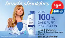 Amcal Pharmacies Head & Shoulders Clean & Balanced Shampoo offer