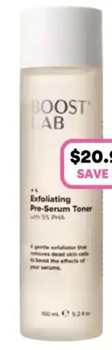 Priceline Boost Lab Exfoliating Pre-Serum Toner offer