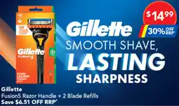 Amcal Pharmacies Gillette Fusion5 Razor Handle + 2 Blade Refills offer