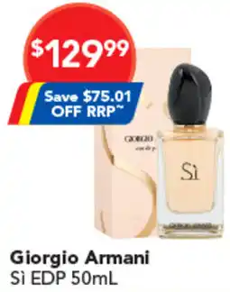 Amcal Pharmacies Giorgio armani sì edp offer