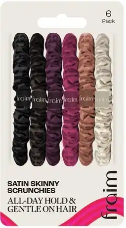 Priceline Fraim Satin Skinny Scrunchies offer