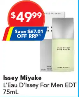 Amcal Pharmacies Issey miyake l eau d issey for men edt offer