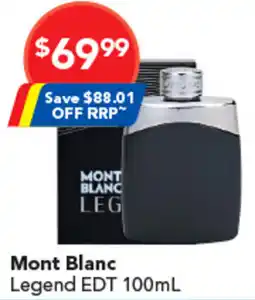 Amcal Pharmacies Mont blanc legend edt offer