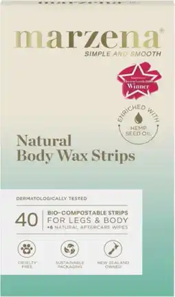 Priceline Marzena Natural Body Wax Strips offer