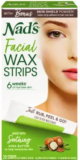 Priceline Nad's Facial Wax Strips offer