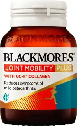 Amcal Pharmacies Blackmores Joint Mobility Plus 60 Chewable Tablets offer