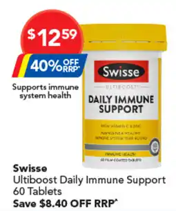 Amcal Pharmacies Swisse Ultiboost Daily Immune Support offer