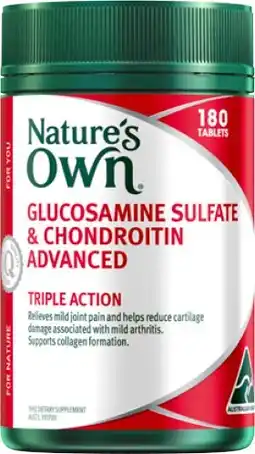 Amcal Pharmacies Nature’s Own Glucosamine Sulfate & Chondroitin Advanced 180 Tablets offer