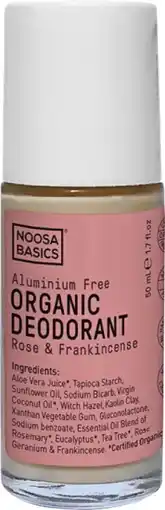 Priceline Noosa Basics Deodorant Roll on - Rose & Frankincense offer