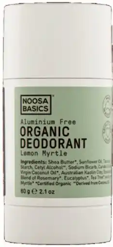 Priceline Noosa Basics Deodorant Stick - Lemon Myrtle offer