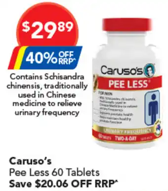 Carusos Pee Less