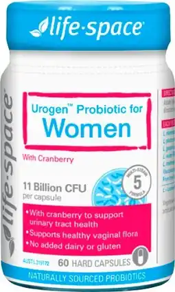 Amcal Pharmacies Life-Space Urogen Probiotic For Women 60 Capsules offer