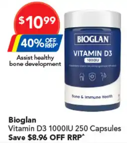 Amcal Pharmacies Bioglan vitamin d3 1000iu offer