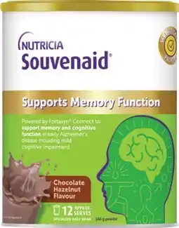 Amcal Pharmacies Souvenaid Chocolate Hazelnut Flavour Powder offer
