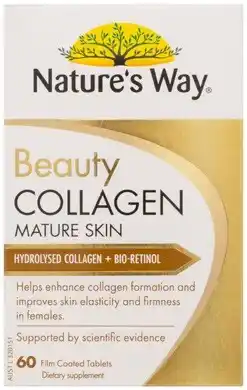 Amcal Pharmacies Nature’s Way Beauty Collagen Mature Skin 60 Tablets offer