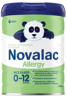 Priceline Novalac Allergy Premium Infant Formula 0-12 Months offer