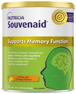 Amcal Pharmacies Souvenaid Lemon & Orange Flavour Powder offer
