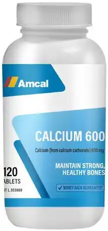 Amcal Pharmacies Amcal Calcium 600mg 120 Tablets offer