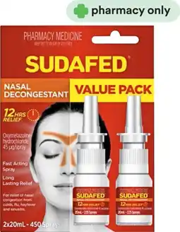 Priceline Sudafed Nasal Decongestant offer