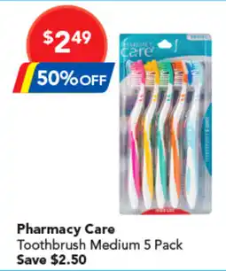 Amcal Pharmacies Pharmacy Care Toothbrush Medium offer