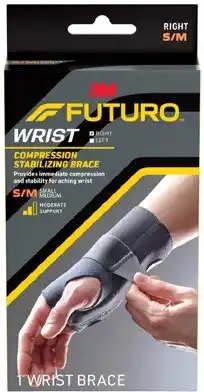 Amcal Pharmacies Futuro compression stabilising wrist brace right hand s/m offer