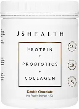 Priceline JSHealth Protein + Probiotics + Collagen Double Chocolate offer