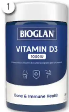Good Price Pharmacy Bioglan Vitamin D3 1000IU 250 Capsules offer