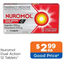 Good Price Pharmacy Nuromol Dual Action 12 Tablets offer