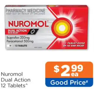 Nuromol Dual Action 12 Tablets