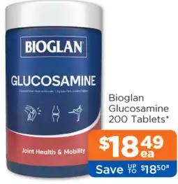 Good Price Pharmacy Bioglan Glucosamine 200 Tablets offer