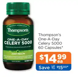 Good Price Pharmacy Thompson's One-A-Day Celery 5000.60 Capsules offer