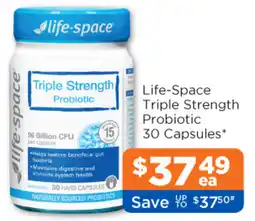 Good Price Pharmacy Life-Space Triple Strength Probiotic 30 Capsules offer